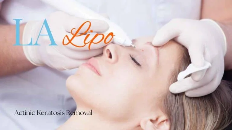 Woman receiving Actinic Keratosis Removal Treatment Bedford Park