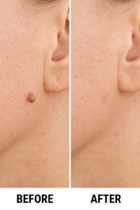 Skin tags removal Bedford Park before and after