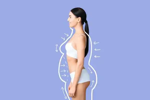 image of woman experiencing fat reduction treatment Bedford Park