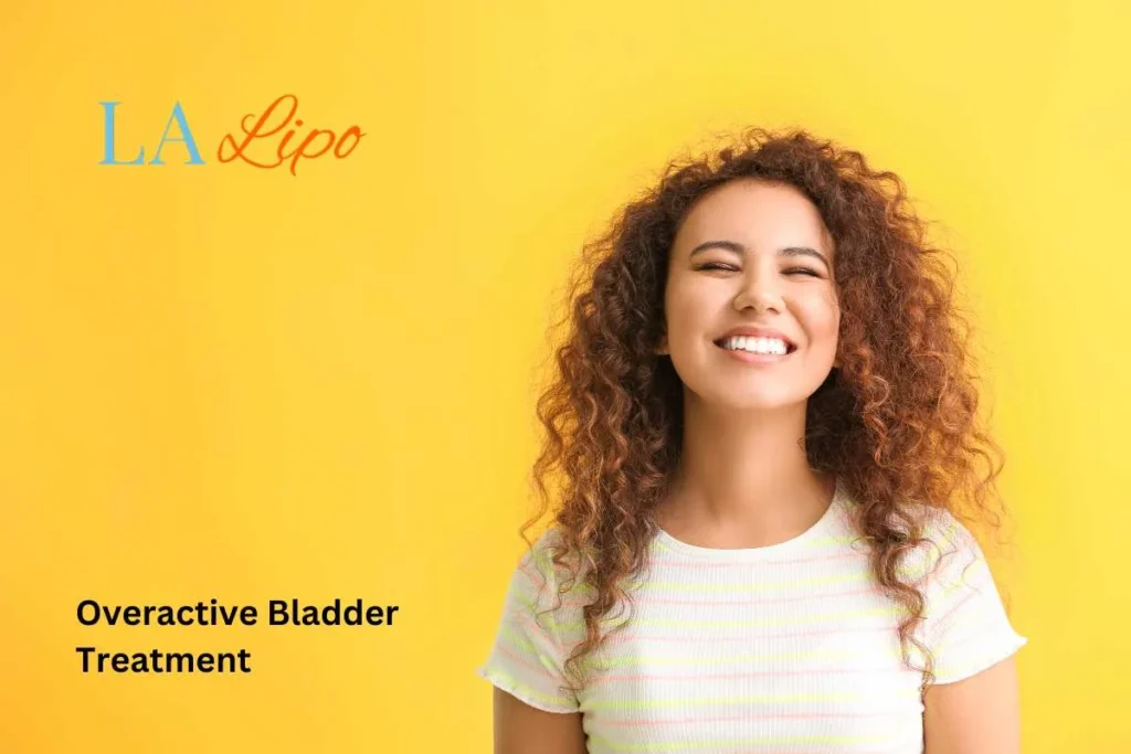 woman smiling about overactive bladder treatment Bedford Park solutions